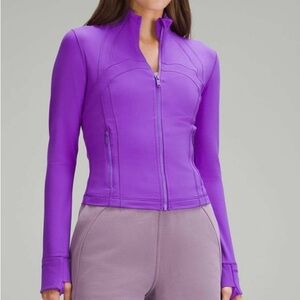 Lululemon cropped define jacket atomic purple NWT 4